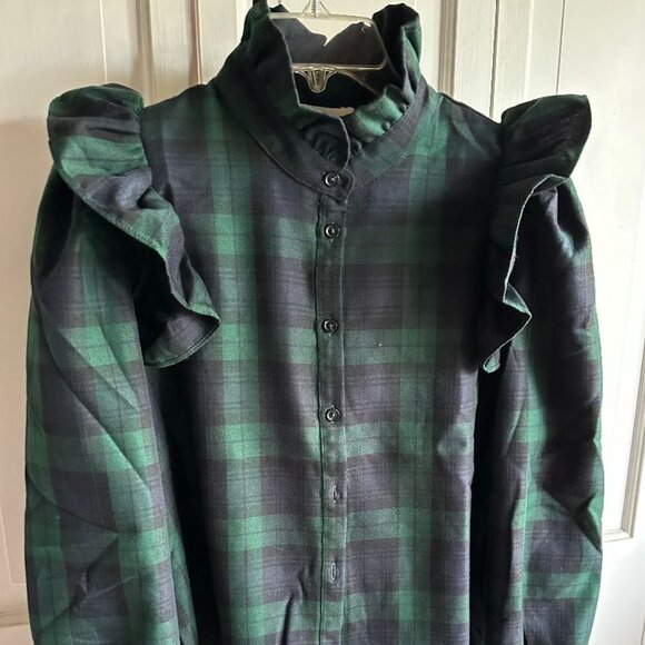 NWT Tuckernuck Black watch Shirt/Blouse Size Small - Picture 3 of 3